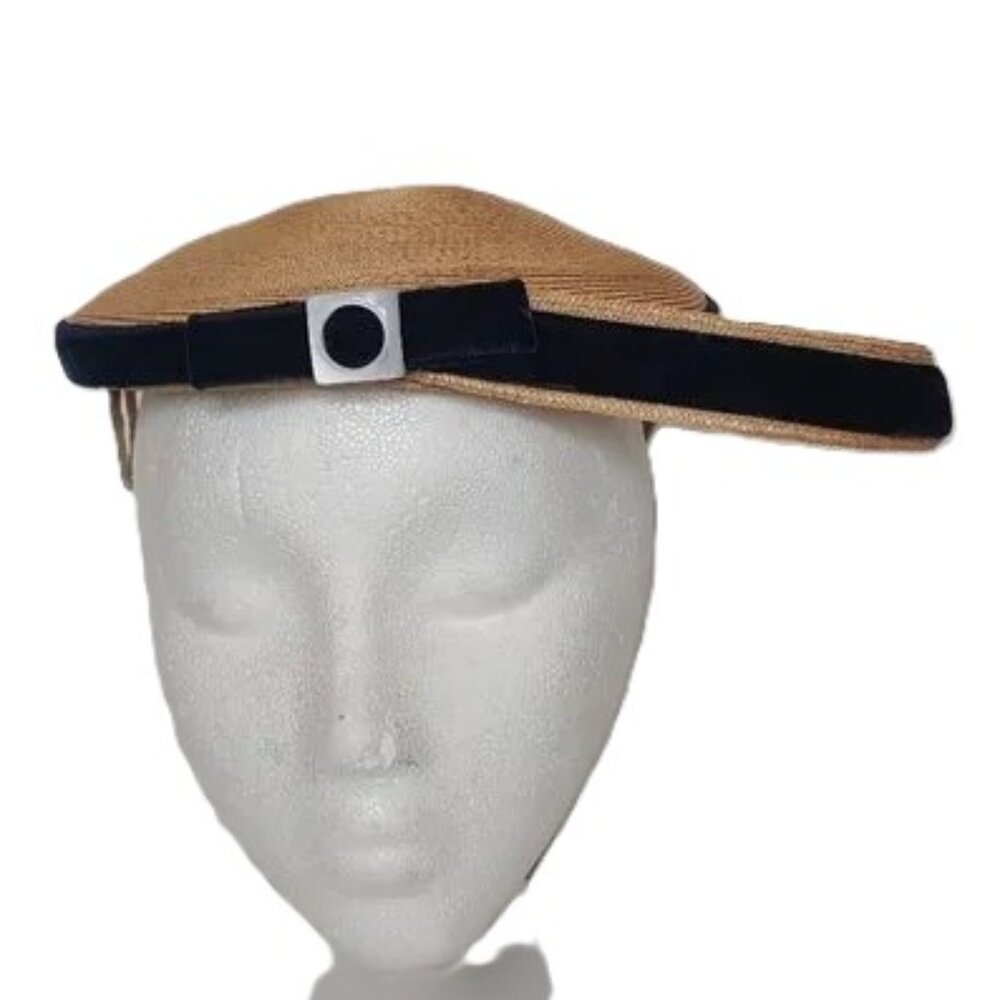 Vintage Fascinator Hat Replica de Parisienne Italian Kentucky Derby Party Event‎